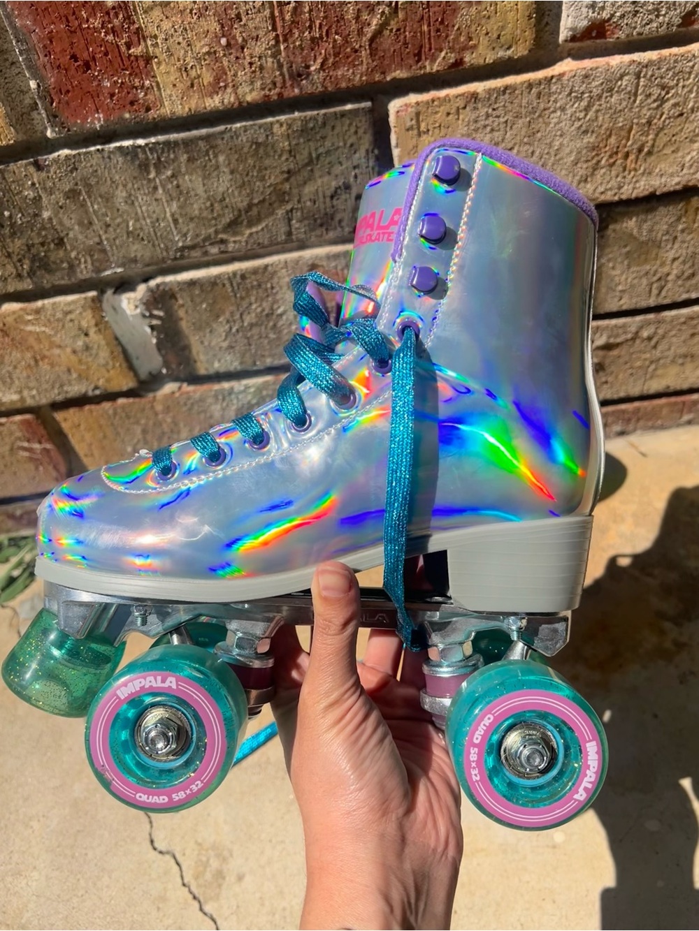 Impala Holographic Iridescent Roller Skates